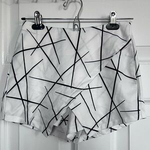 Stylish Black and White Women's Shorts